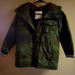 J Crew Crewcuts Puffer Parka in Camo size 8